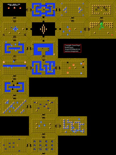 nes zelda dungeon locations.